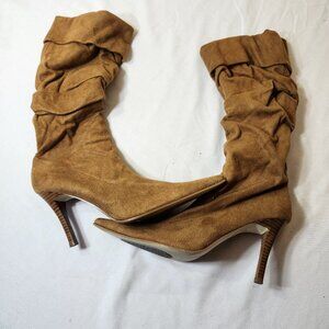 Bakers Light Brown Pointed Toe Slouchy 3.5" Heels